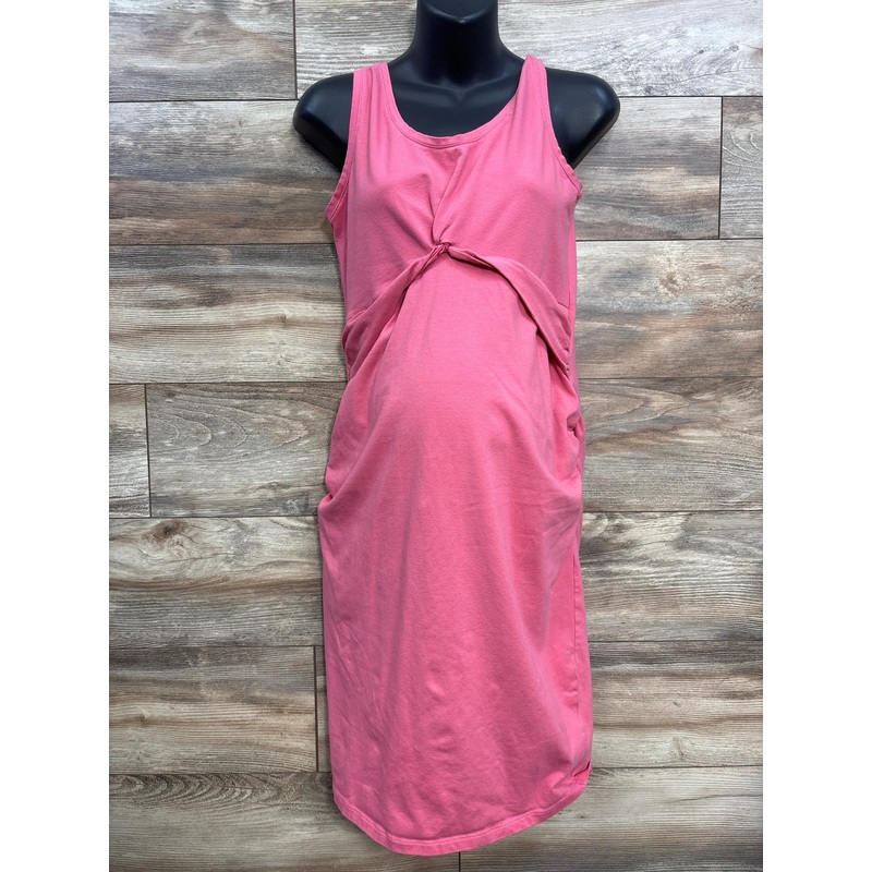 Old Navy Maternity Fitted Dress Pink sz Large Pink Maternity Large