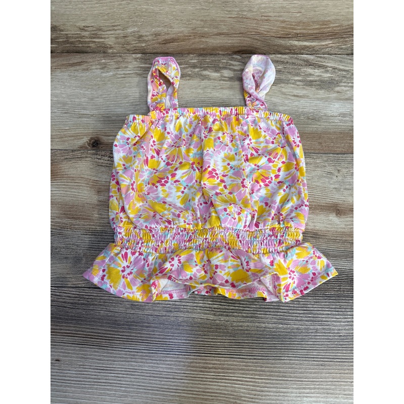 Oshkosh Floral Peplum Top Pink sz 4T Pink 4T