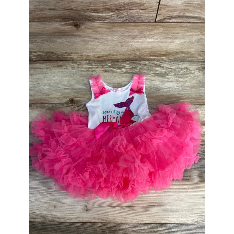 Popatu Secretly A Mermaid Tutu Bodysuit Dress White sz 18m White 18m