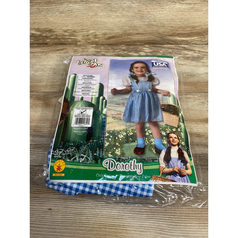 Rubie’s The Wizard Of Oz Dorothy Costume Dress sz 6-12m Blue 6m