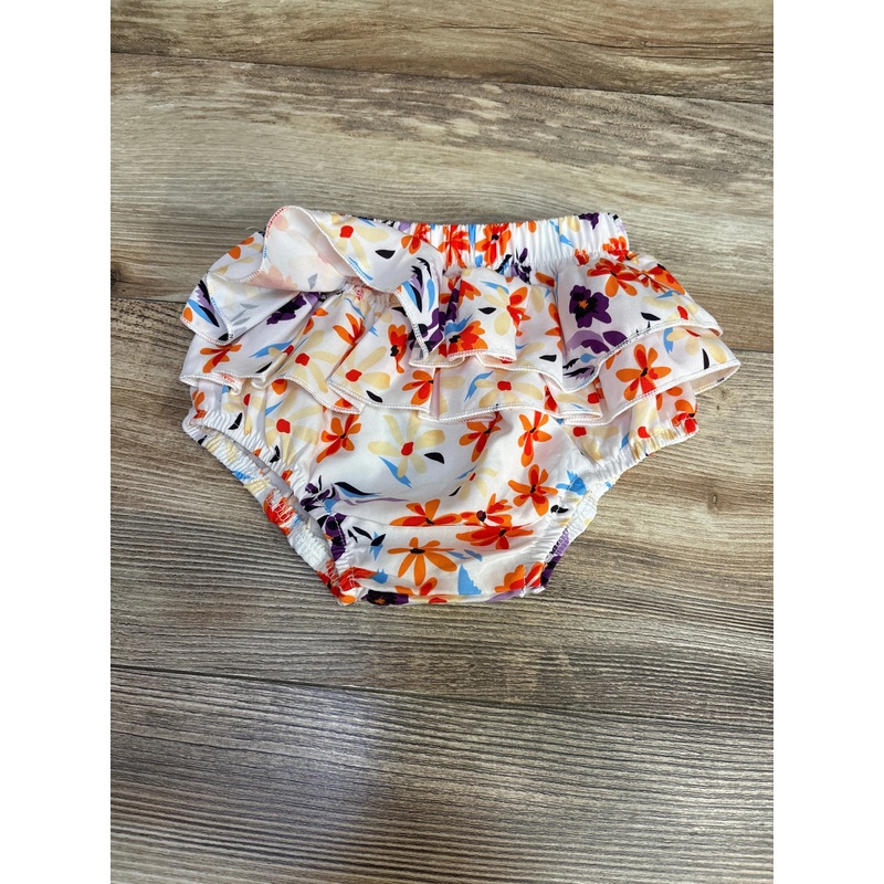 Shein Ruffle Floral Bloomers White sz 12-18m White 12m