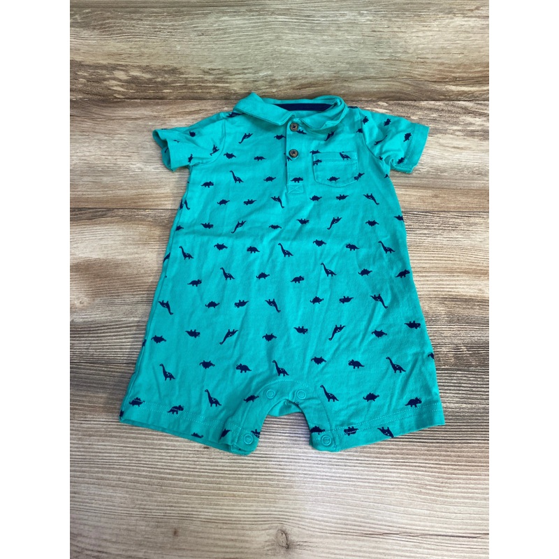 Simple Joys Dinosaur Polo Shortie Romper Green sz 12m Green 12m