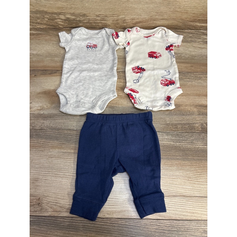 Carter’s 3pc Brave Little Guy Bodysuit Set Grey sz Newborn Multicolor Newborn
