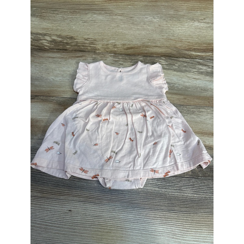 Carter’s Dragonfly Print Bodysuit Dress Pink sz 6m Pink 6m