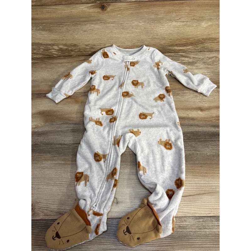 Carter’s Lion Print Blanket Sleeper Grey sz 12m Grey 12m