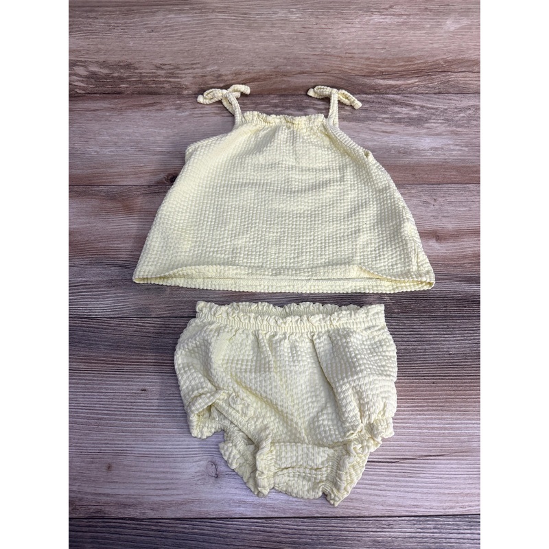 Cat & Jack 2pc Sleeveless Top & Bloomers Yellow sz 18m Yellow 18m