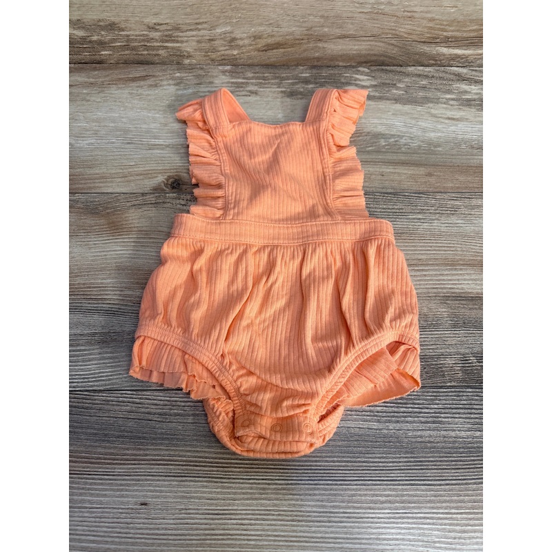 Cat & Jack Ruffle Romper Peach sz 6-9m Peach 6m