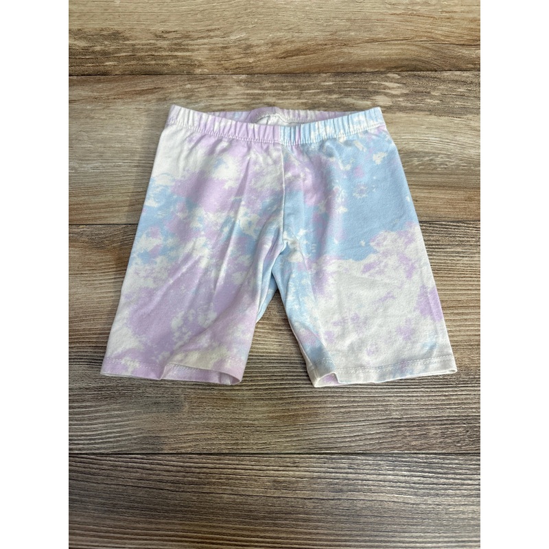 Cat & Jack Tie-Dye Bike Shorts White sz 4T Multicolor 4T