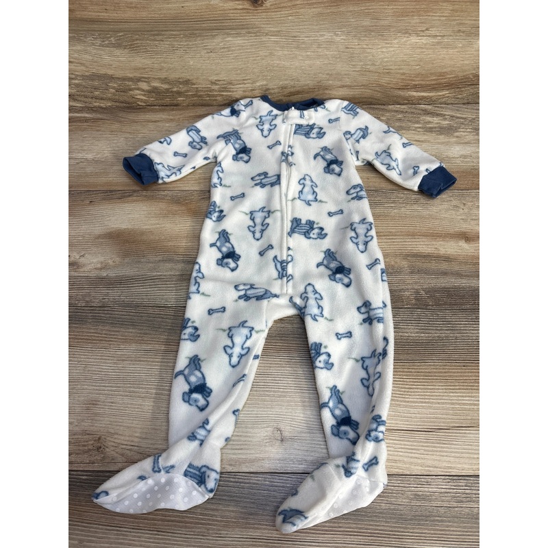 Chick Pea Dog Print Blanket Sleeper White sz 12m White 12m