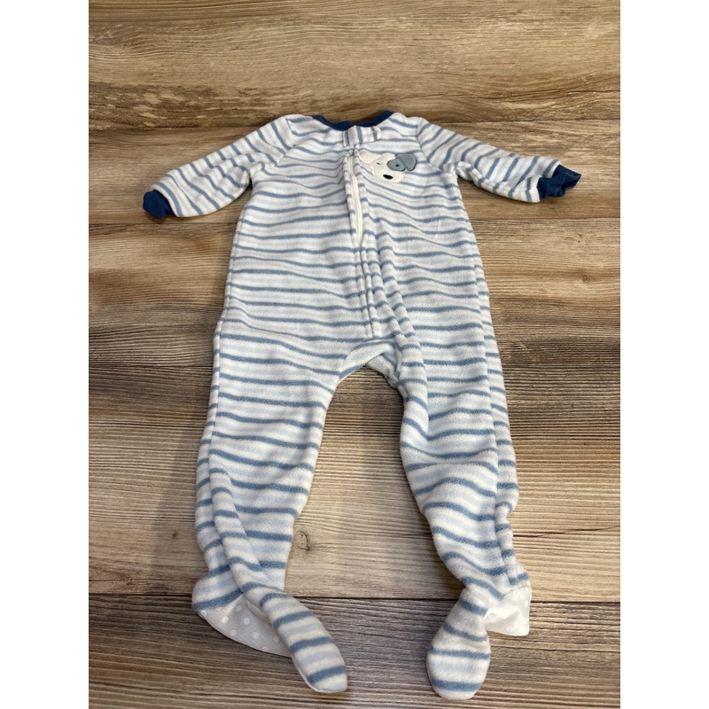 Chick Pea Striped Blanket Sleeper Blue sz 12m Blue 12m