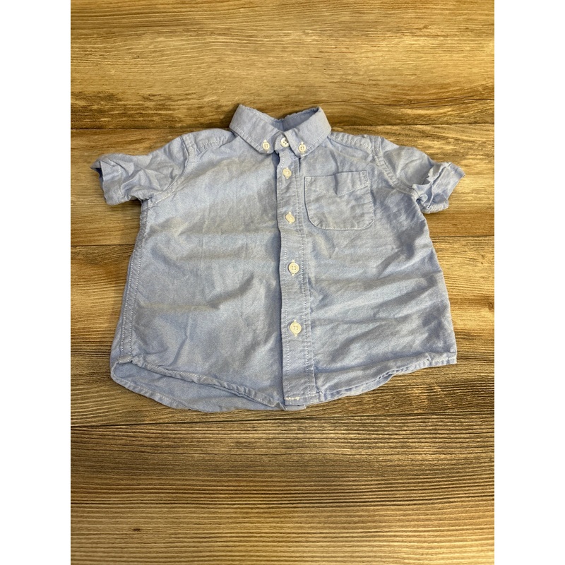 Children’s Place Button Down Shirt Blue sz 18-24m Blue 18m
