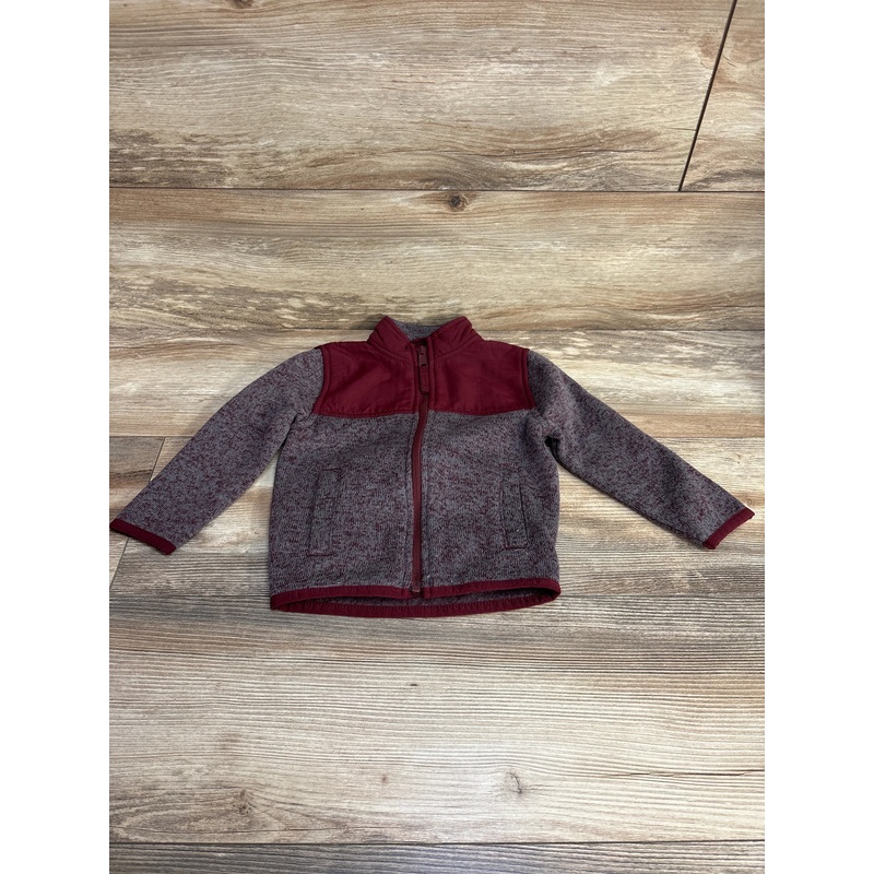 Children’s Place Fleece Trail Jacket Red sz 18-24m Red 18m