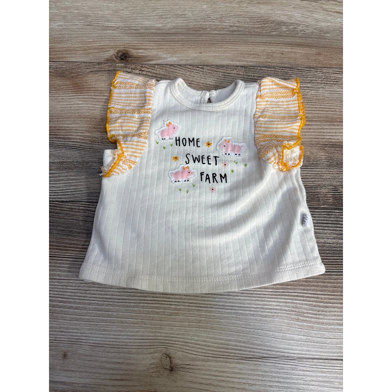 Exersaucer Home Sweet Home Shirt Cream sz 3-6m Cream 3m