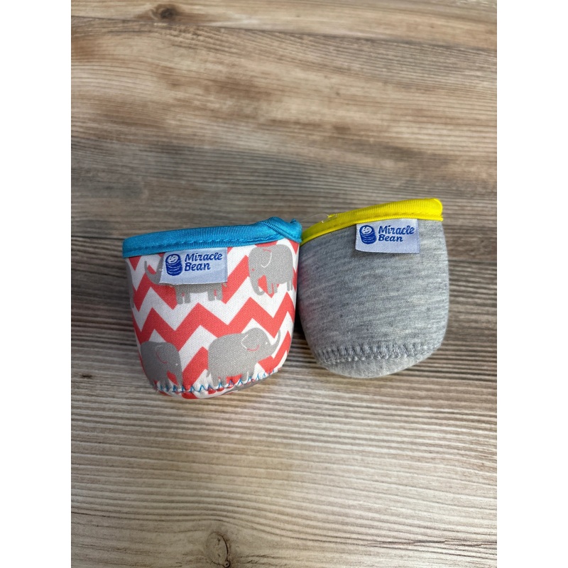 Miracle Bean Neoprene Baby Bottle Sleeves 2pc