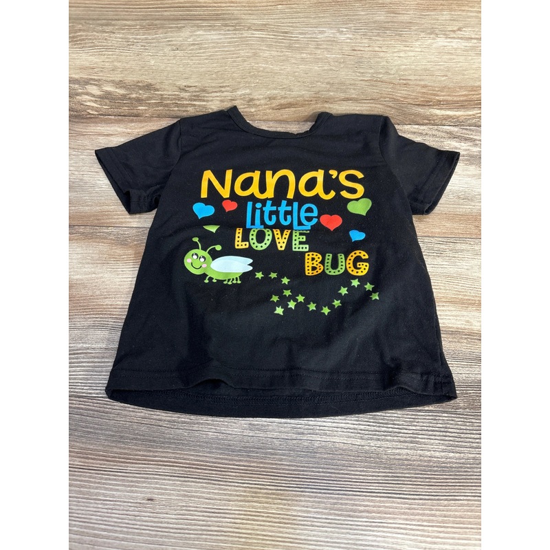 Nana’s Little Love Bug Shirt Black sz 18-24m Black 18m