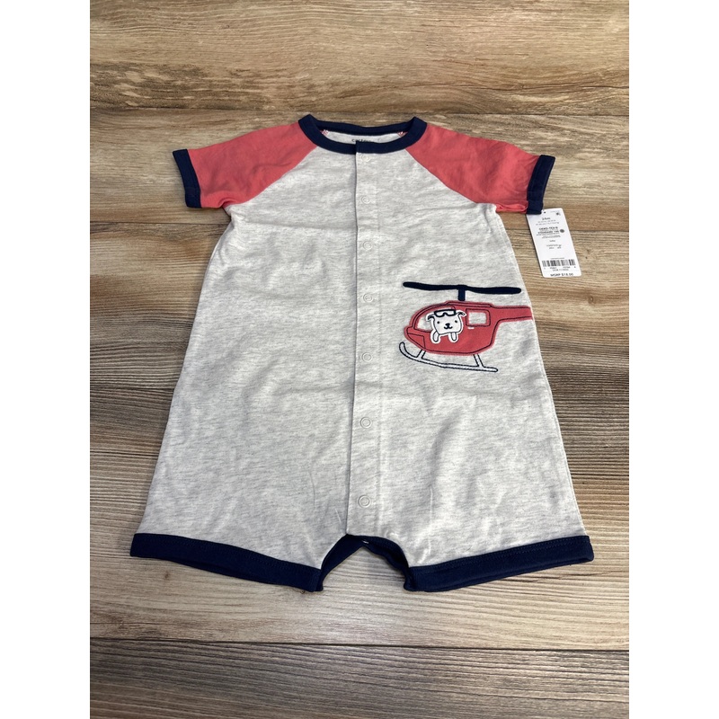NEW Carter’s Shortie Romper Red/Grey sz 24m Grey 24m