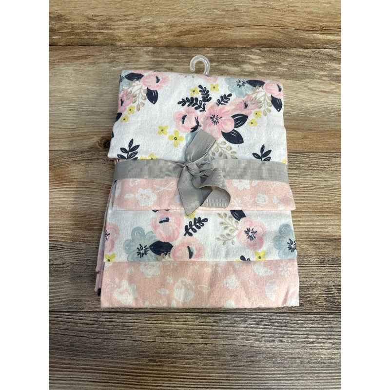 NEW Just Born Baby 4pk Flannel Blankets, Girl