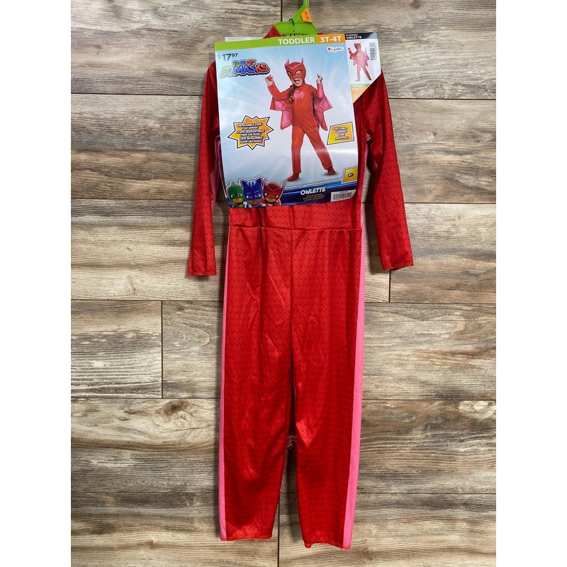 NEW PJ Masks Owlette Costume Set Red sz 3-4T