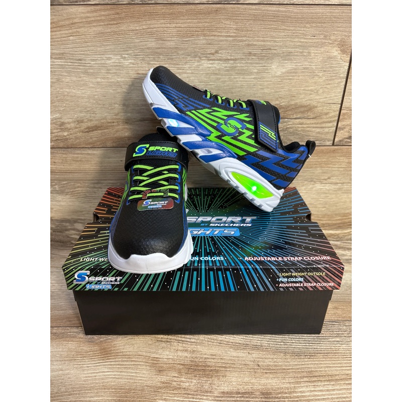 NEW S Sport By Skechers Lights Ottis Performance Sneakers sz 3Y