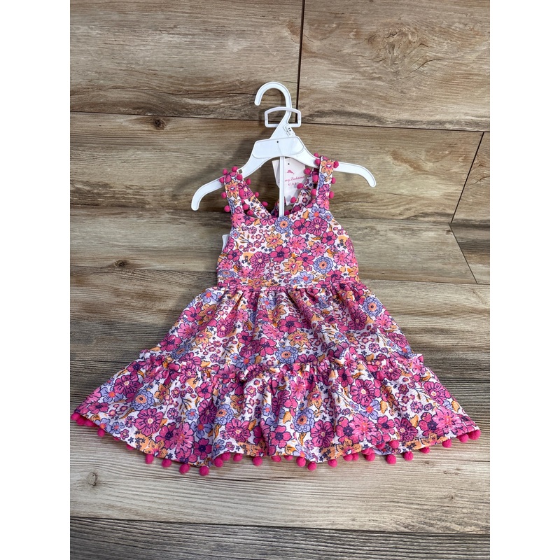 NEW Tommy Bahama 3pc Floral Dress + Shorts + Headband Pink sz 24m Pink 24m