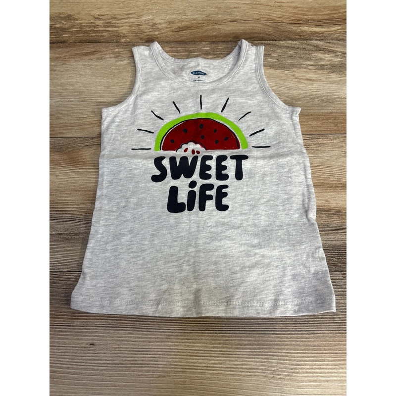 Old Navy Sweet Life Tank Top Grey sz 3T Grey 3T