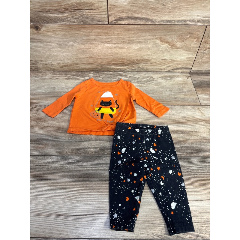 Carter’s 2pc Candy Corn Shirt & Leggings Orange sz 3m Orange 3m