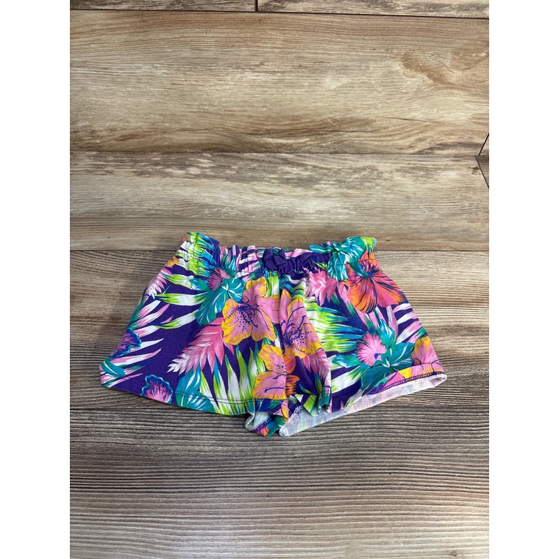 Children’s Place Floral Tropical Shorts Purple sz 3T Purple 3T