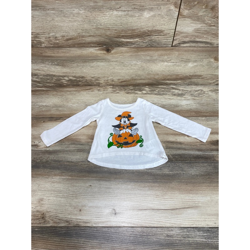 Disney Minnie Mouse Witch Shirt White sz 18m