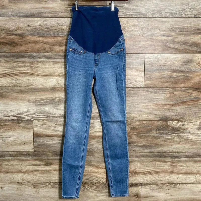 H&M Mama Super Skinny Jeans sz XS Blue XS Used