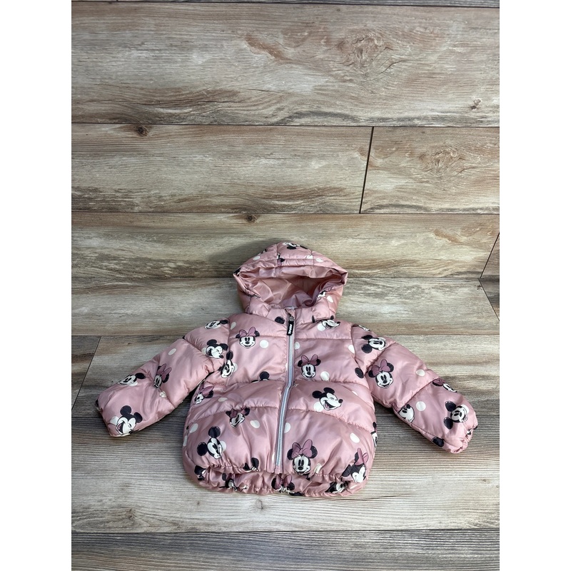 H&M x Disney Minnie Mouse Puffer Jacket Pink sz 18m Pink 18m