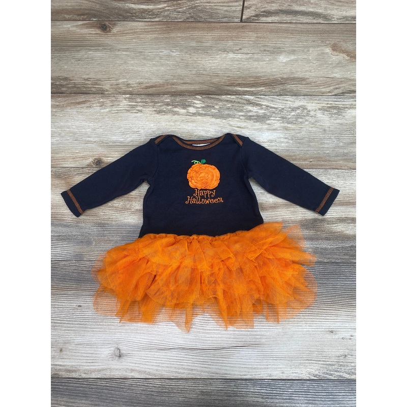 Koala Kids Happy Halloween Tutu Bodysuit Black sz 3-6m