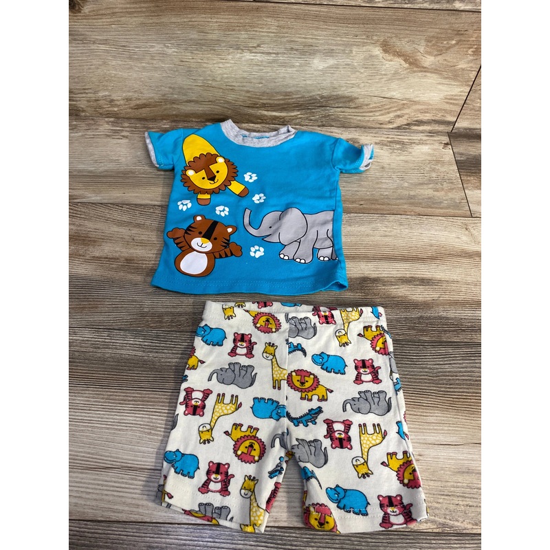 Mon Petit 2pc Lion Pajama Set Blue sz 18m Blue 18m