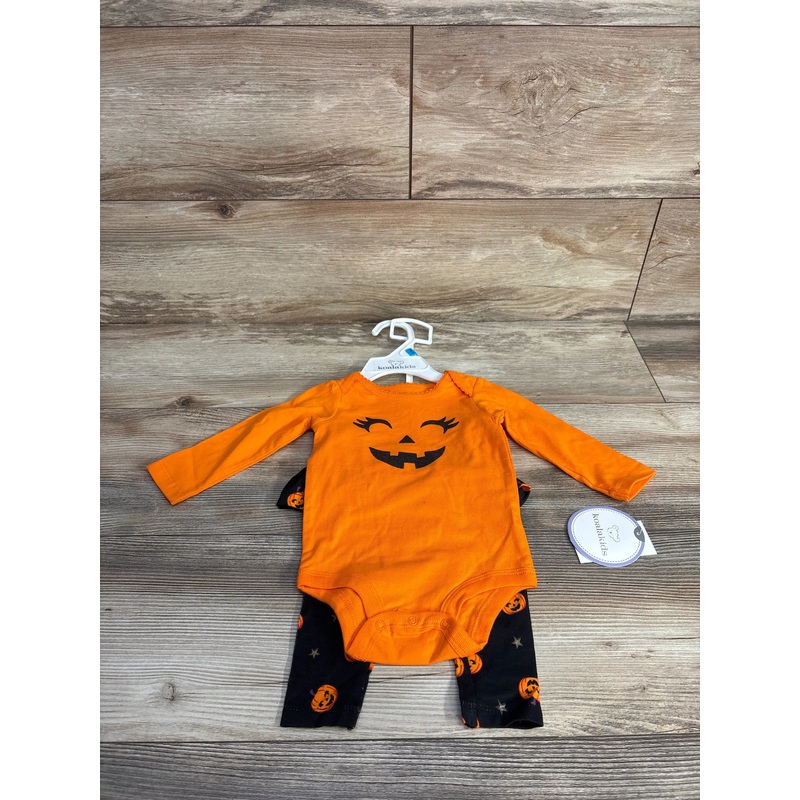 NEW Koala Kids 2pc Bodysuit & Pants Set Orange sz 3-6m Orange 3m