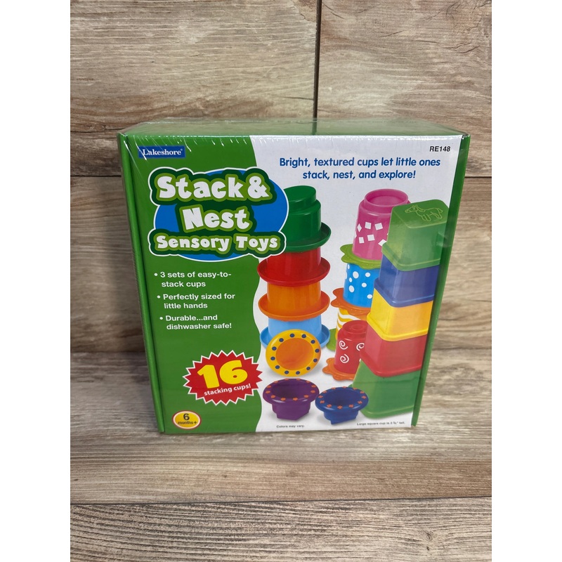 NEW Lakeshore Stack & Nest Sensory Toys