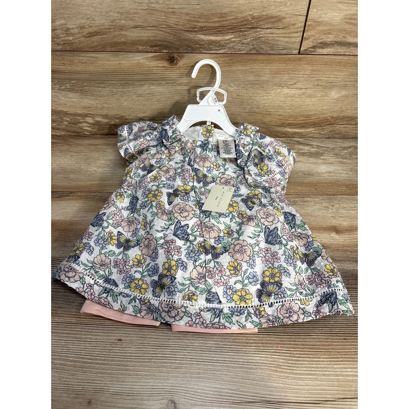 NEW Max Studio 3pc Floral Top + Shorts + Purse White sz 18m White 18m