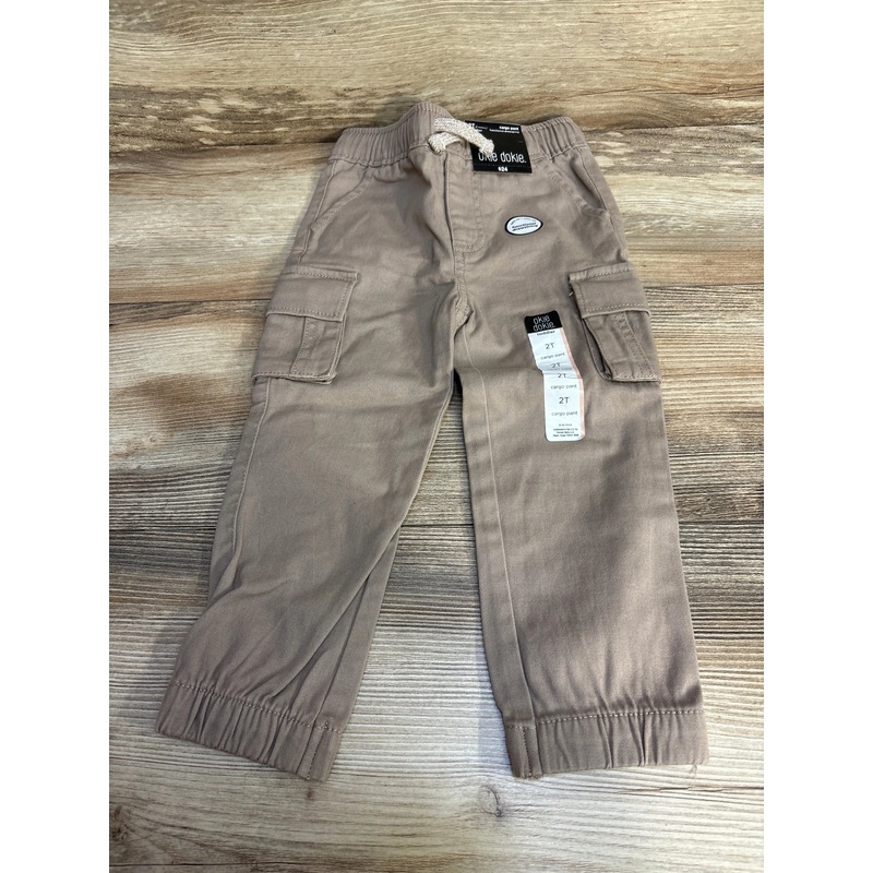 NEW Okie Dokie Cargo Jogger Pant Taupe sz 2T Taupe 2T