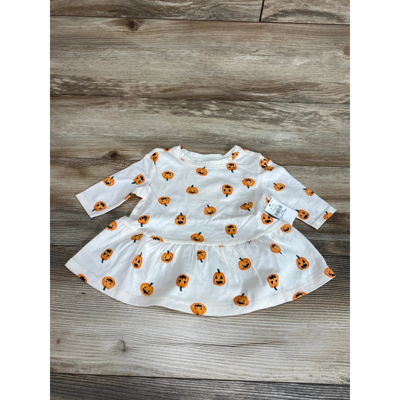NEW Old Navy Pumpkin Peplum Shirt White sz 0-3m