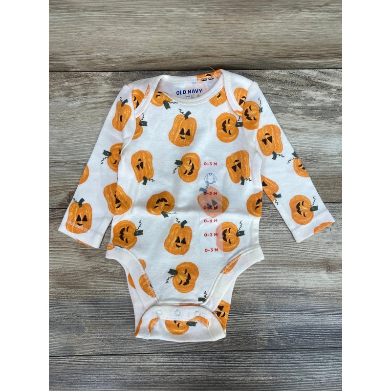 NEW Old Navy Pumpkins Bodysuit White sz 0-3m