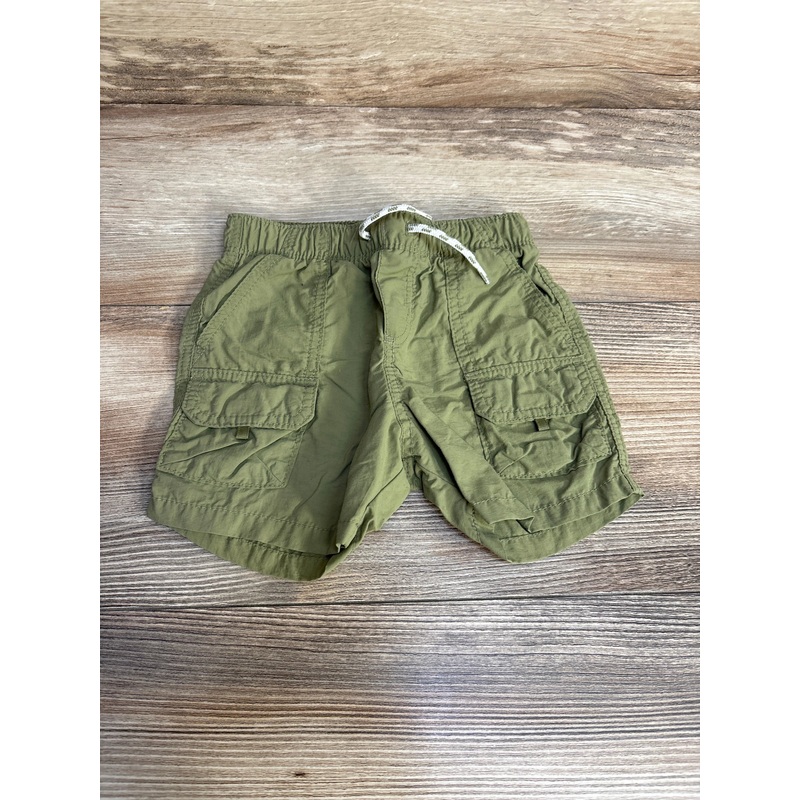Old Navy Nylon Pull-On Cargo Shorts Green sz 12-18m Green 12m