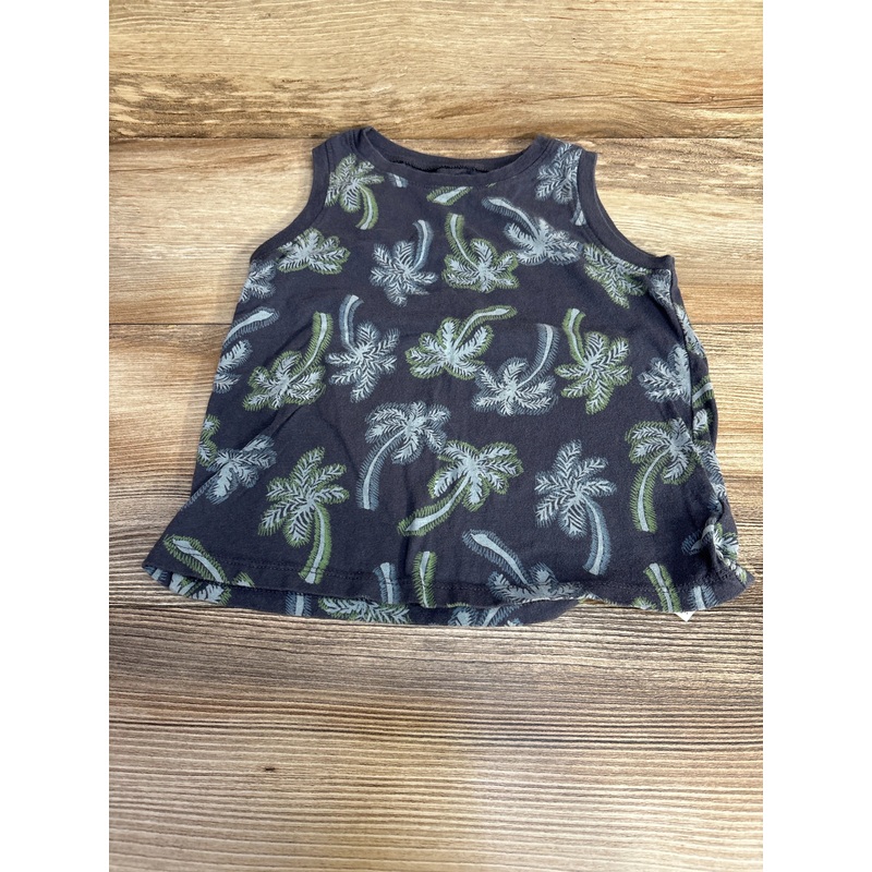 Old Navy Palm Tree Print Tank Top Grey sz 4T Grey 4T