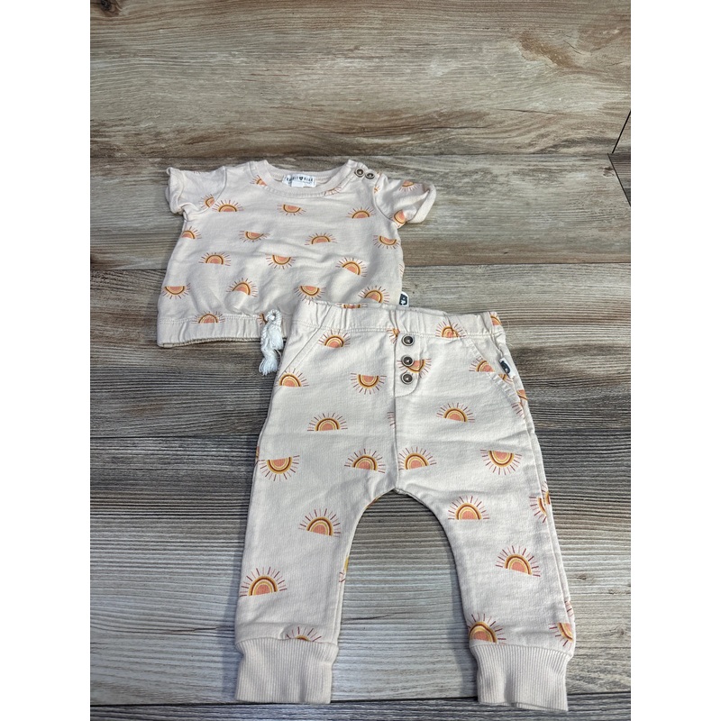 Rabbit + Bear 2pc Sunshine Shirt & Pants Beige sz 3-6m Beige 3m
