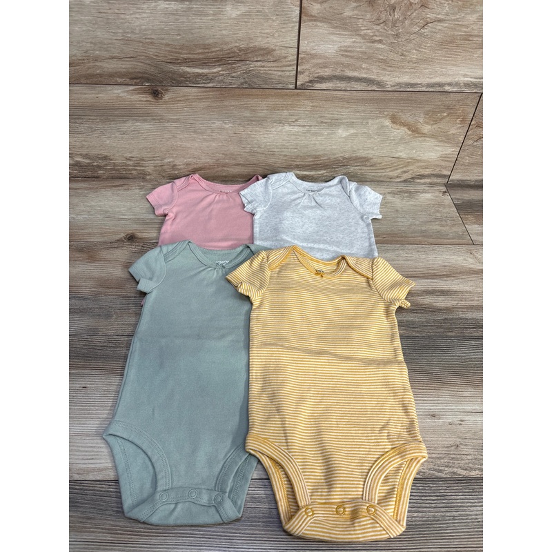 Carter’s 4pk Short Sleeve Bodysuits sz 9m Multicolor 9m