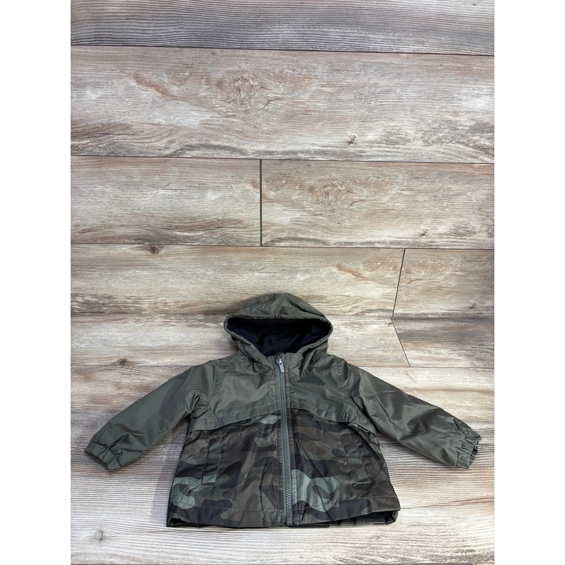 Carter’s Camo Fleece Full Zip Jacket Green sz 12m Green 12m