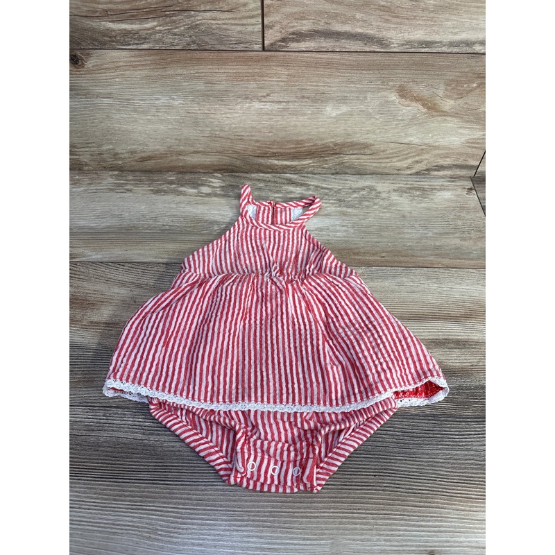 Cat & Jack Striped Sunsuit Red sz 6-9m Red 6m