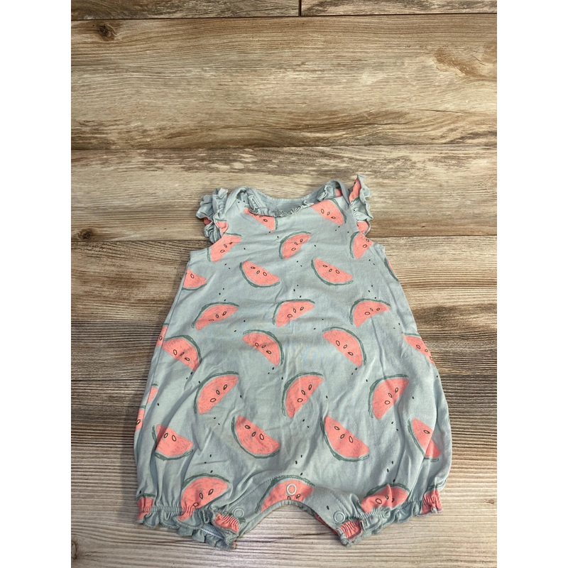 Child Of Mine Watermelon Romper Green sz 6-9m Green 6m