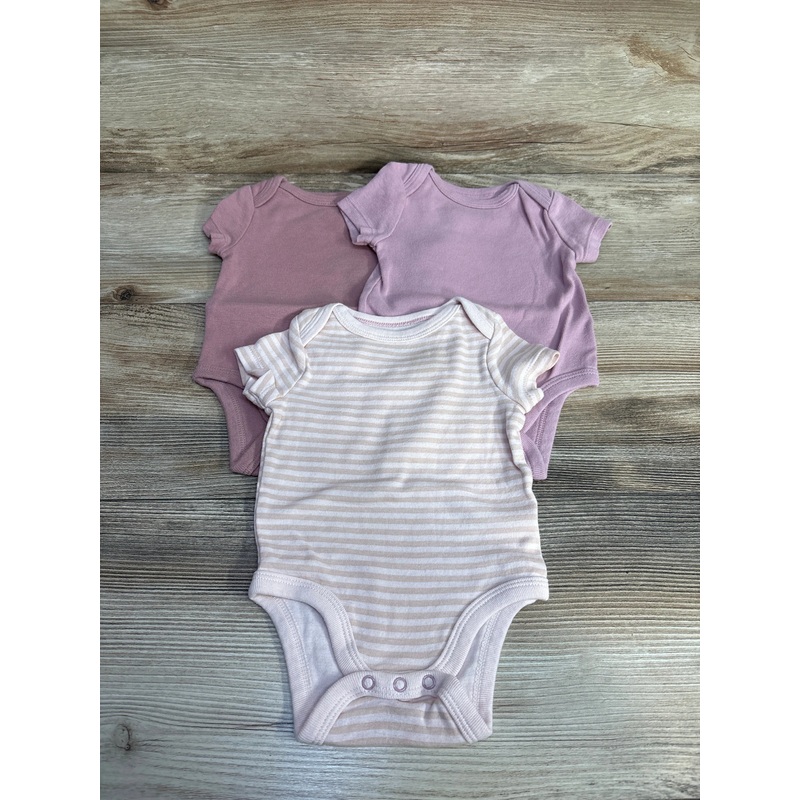 Cloud Island 3pk Bodysuits Pink sz 0-3m Multicolor Newborn