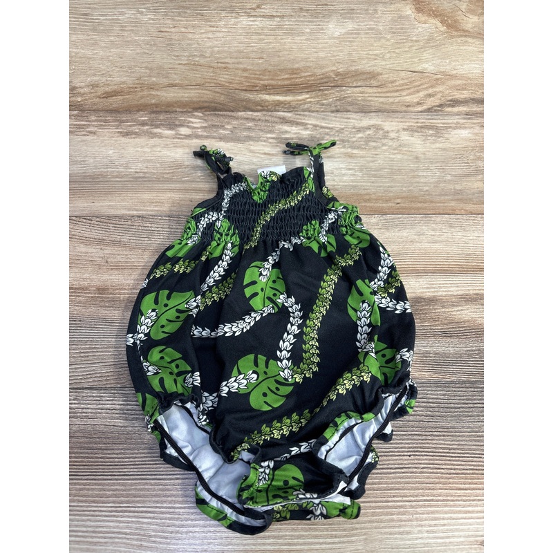 Hula Bay Smocked Romper Black sz 12m Black 12m