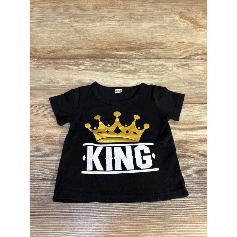 King T-Shirt Black sz 9-12m Black 9m