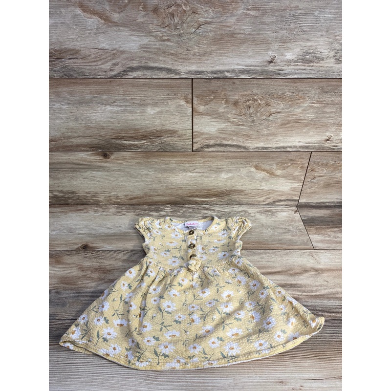 Little Lass Henley Floral Dress Yellow sz 2T Yellow 2T