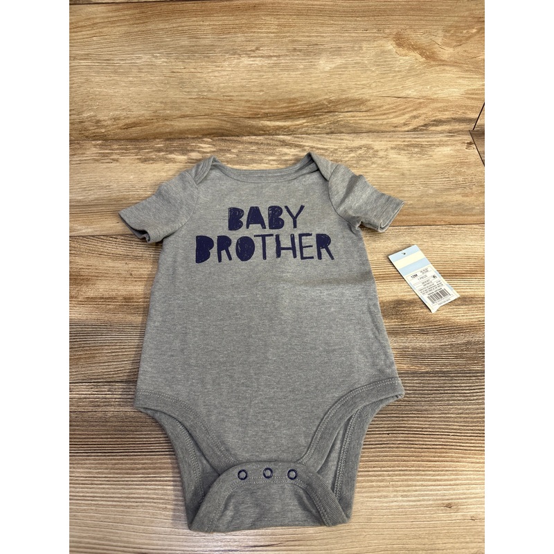 NEW Cat & Jack Baby Brother Bodysuit Grey sz 12m Grey 12m
